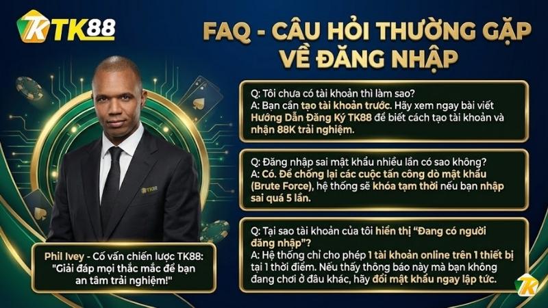 FAQ - Câu hỏi thường gặp về đăng nhập