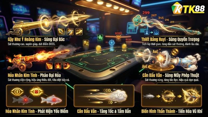 Các loại súng đặc biệt trong Đại Thánh Bắn Cá