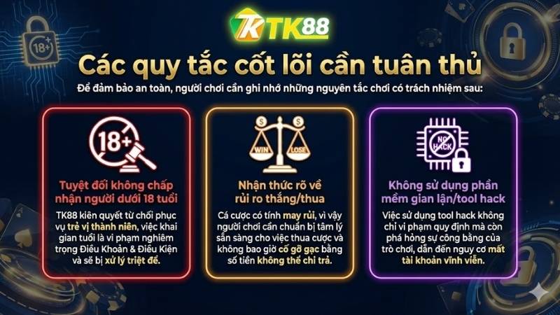 Các quy tắc cốt lõi cần tuân thủ