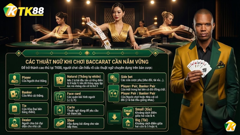 Các thuật ngữ khi chơi Baccarat cần nắm vững