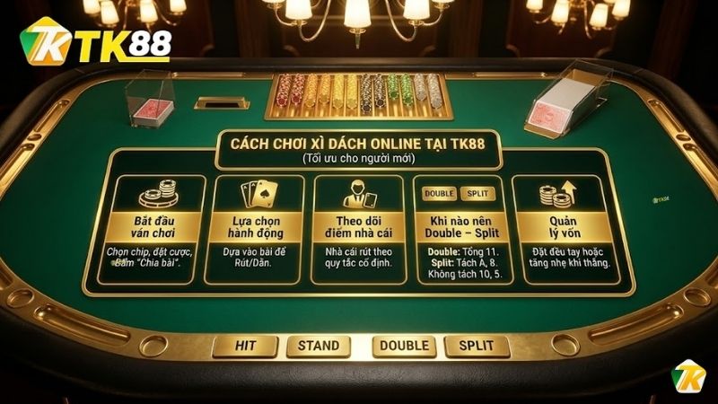 Cách chơi Xì Dách Online tại TK88