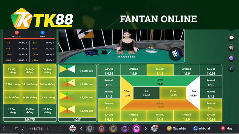 Fantan tại Casino TK88