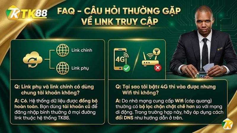 FAQ - Câu hỏi thường gặp về link truy cập