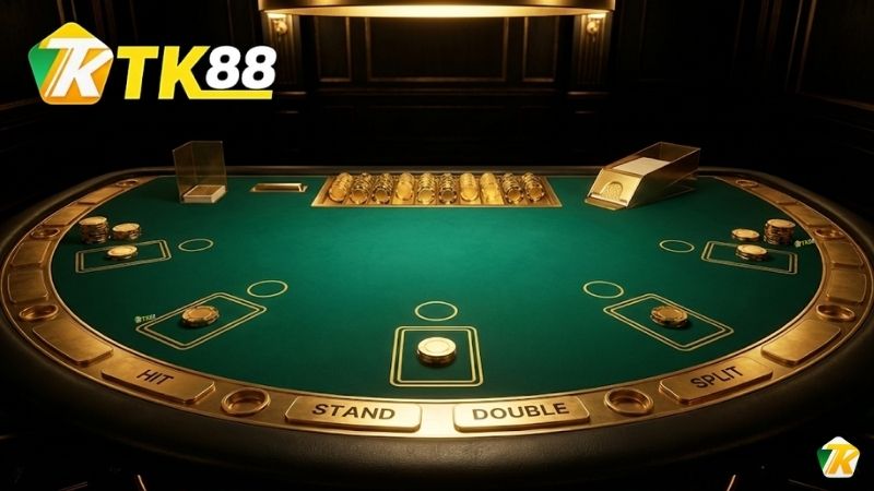 Giao diện game Xì Dách Online 3D tại nhà cái TK88