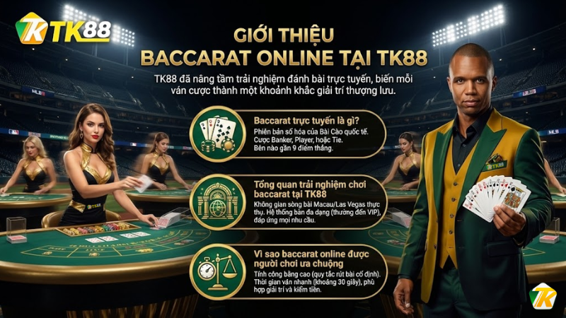 Giới thiệu Baccarat Online tại TK88