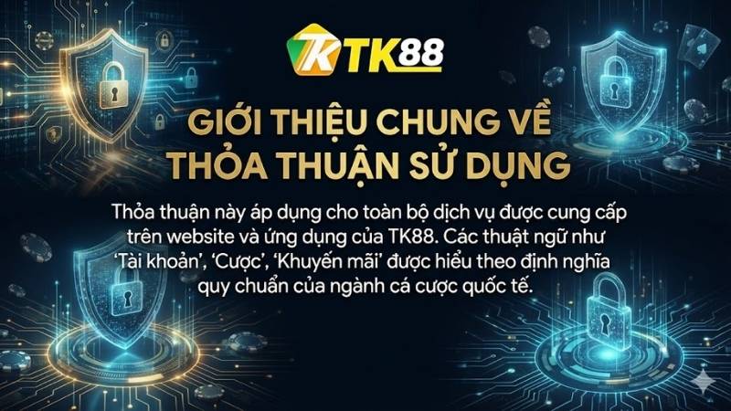 Giới thiệu chung về thỏa thuận sử dụng Điều Khoản Và Điều Kiện TK88