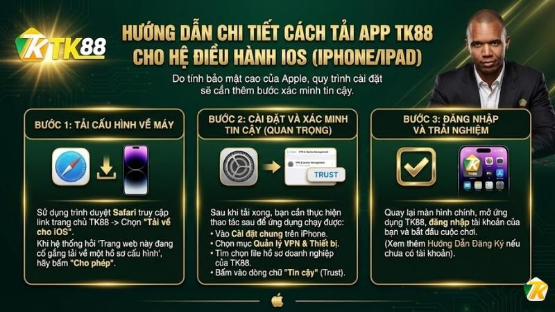 Hướng dẫn chi tiết cách tải App TK88 iOS