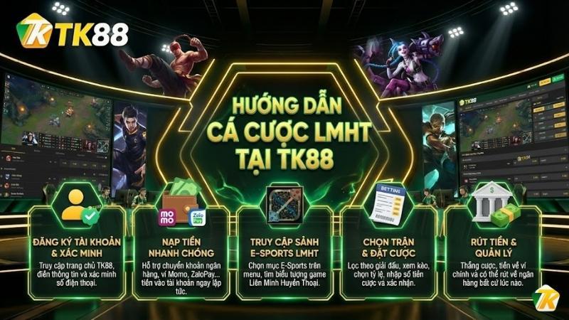 Hướng dẫn cá cược LMHT tại TK88