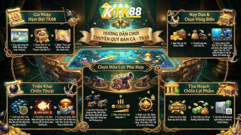 Hướng dẫn tham gia và cách chơi Thuyền Quý Bắn Cá