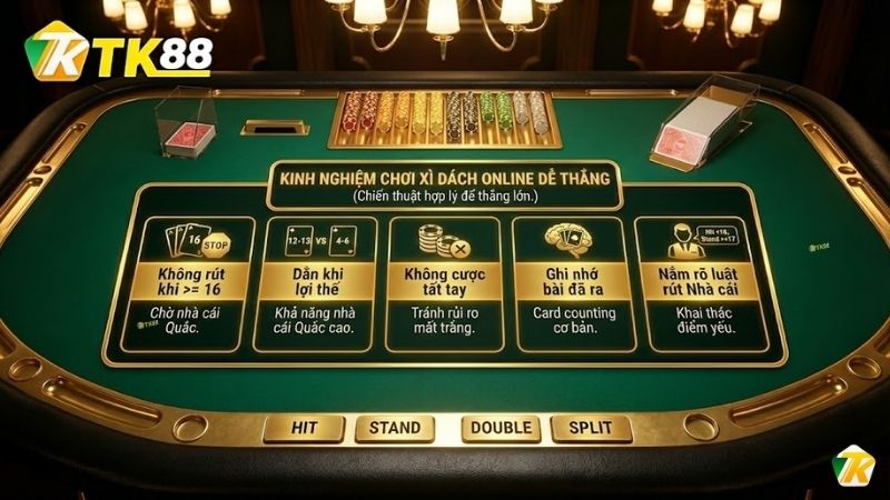 Kinh nghiệm chơi Xì Dách Online dễ thắng