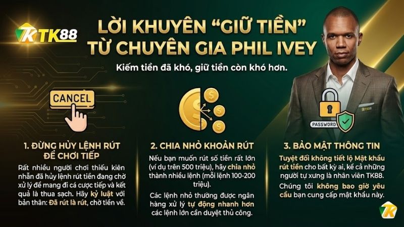 Lời khuyên “Giữ Tiền” từ chuyên gia PHIL IVEY