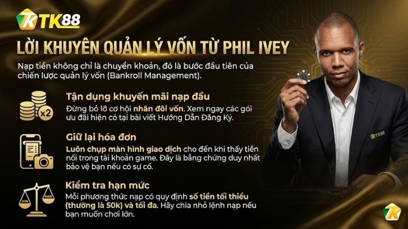 Lời khuyên quản lý vốn từ PHIL IVEY