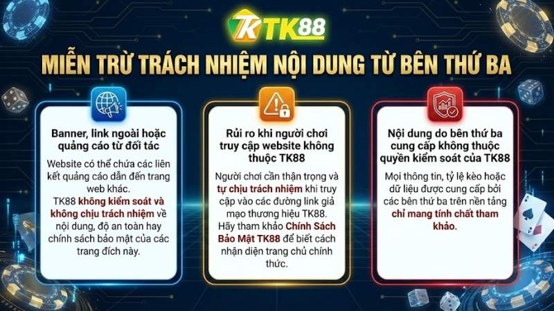 Miễn Trừ Trách Nhiệm Nội Dung Từ Bên Thứ Ba