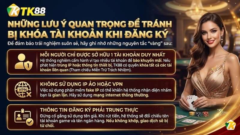 Những lưu ý quan trọng để tránh bị khóa tài khoản