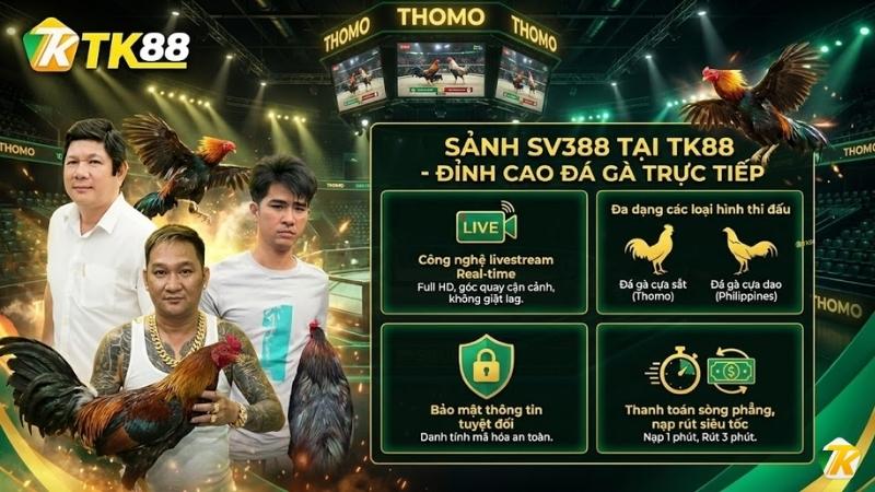 Tại sao nên chọn sảnh SV388 tại TK88 thay vì trang web khác?