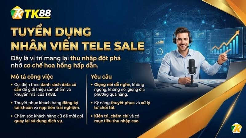 Tuyển Dụng Nhân Viên Tele Sale