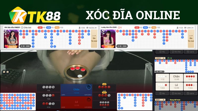 Xóc đĩa online tại Casino TK88